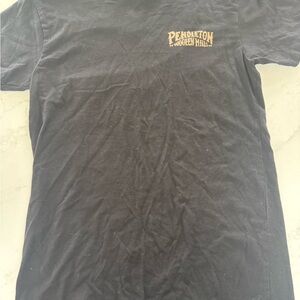Pendleton Men's Tee in Black with Gold Logo